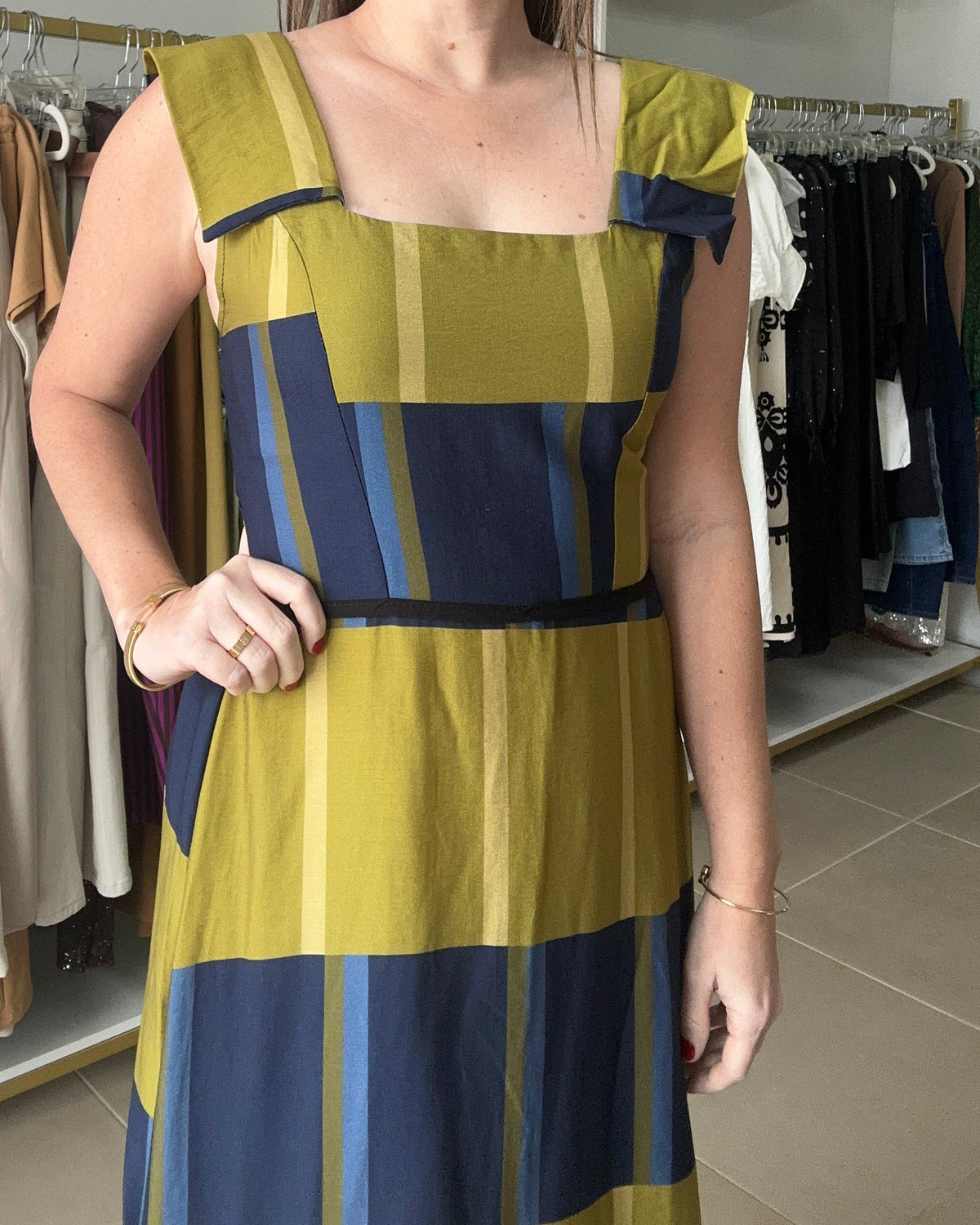 Olive Luxe Maxi Dress