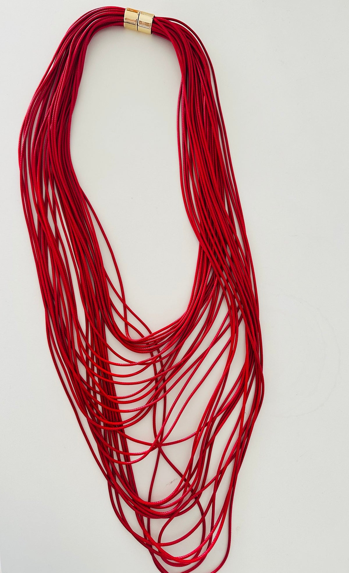 Long Multi Layers Cord Necklace