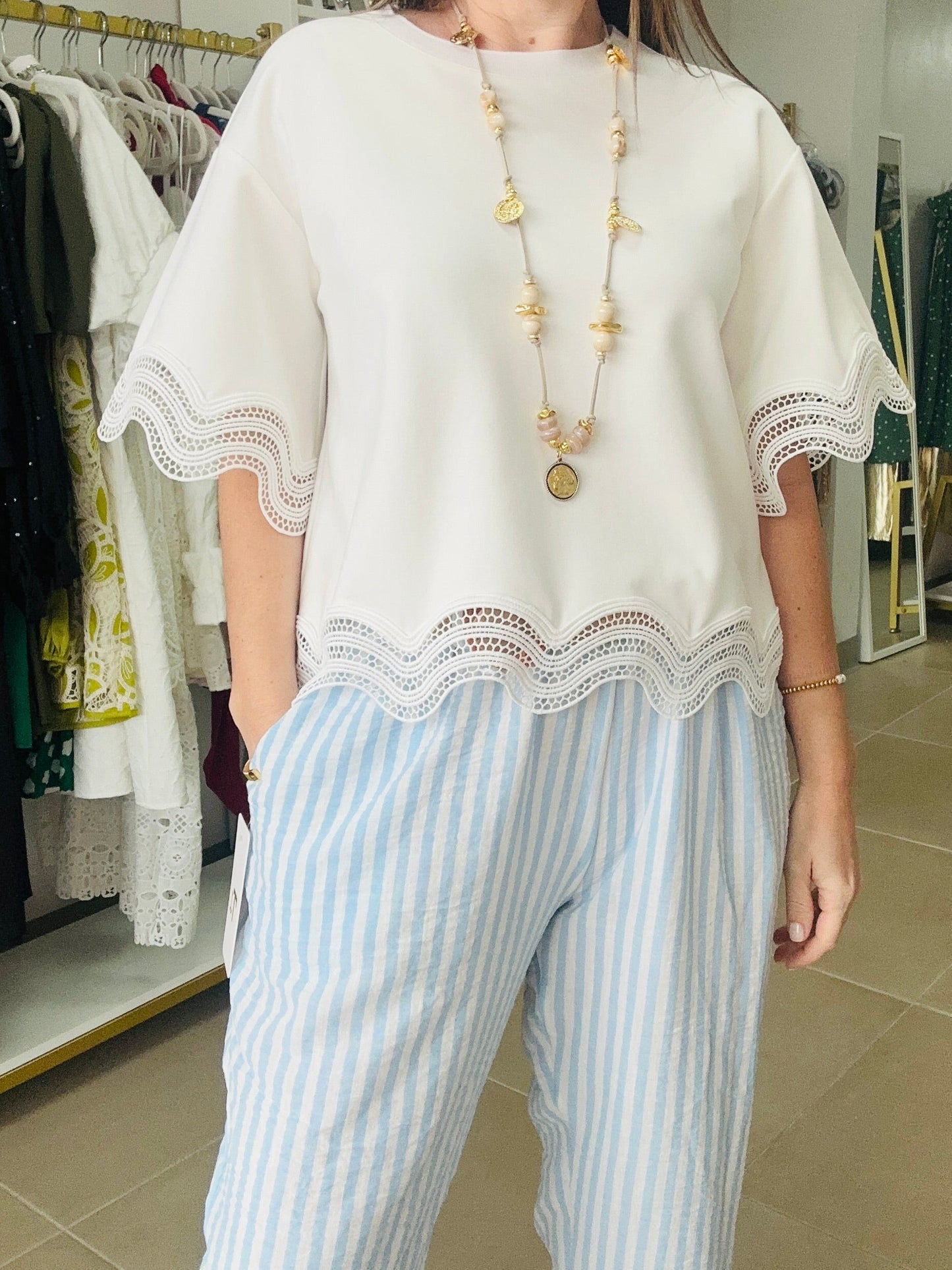 Blue Stripes Pants