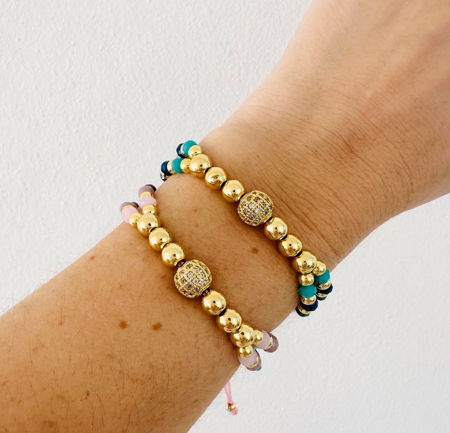 Micropave- beads cord bracelet