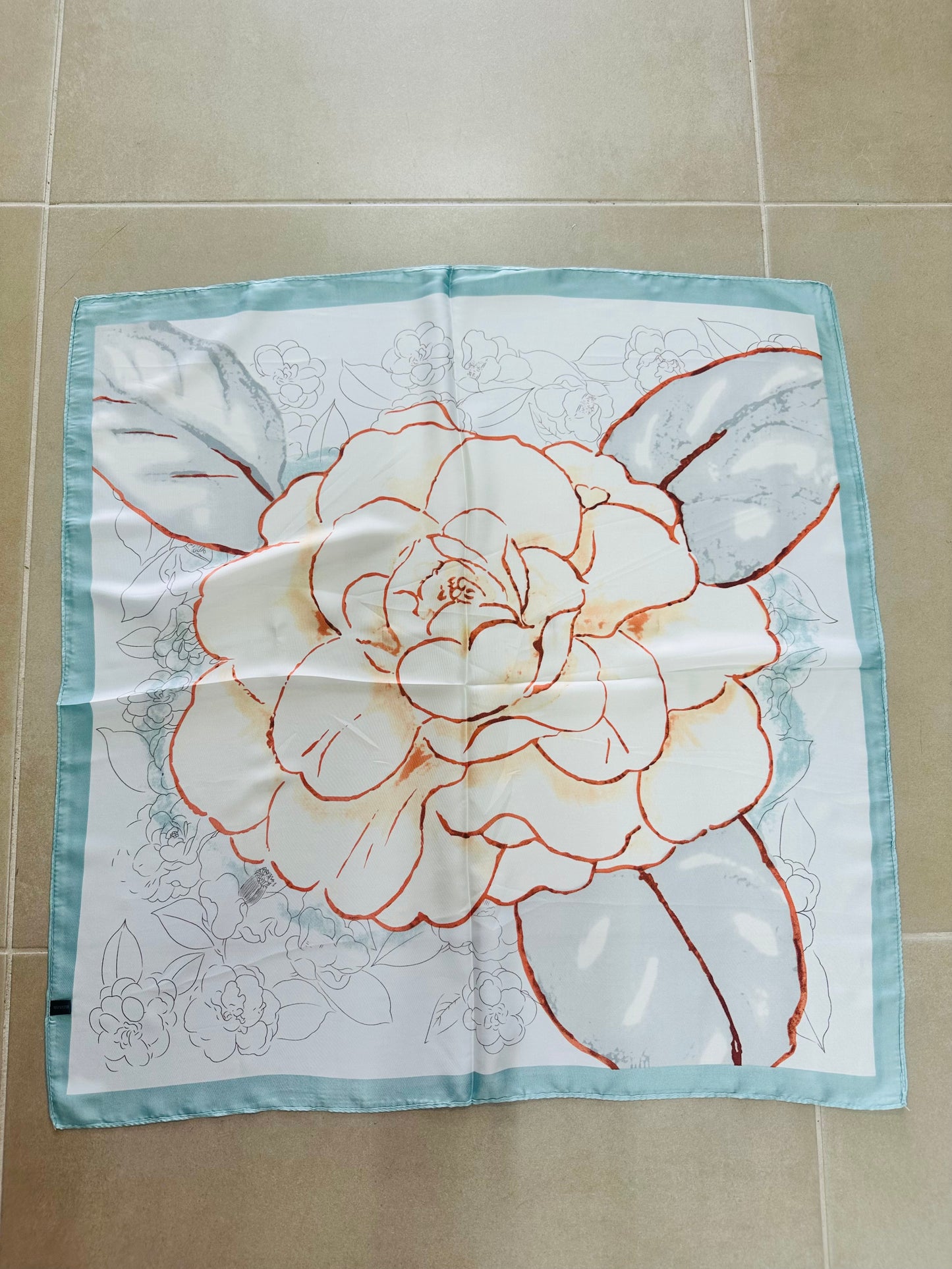 Flower Print Scarf ( Multi use)