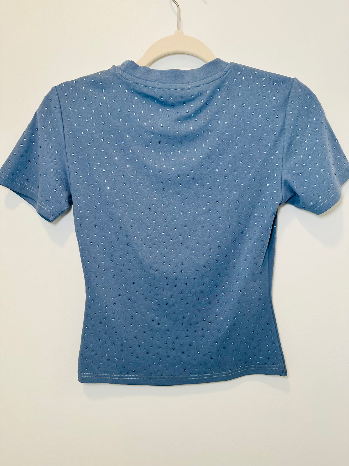 Blue Rhinestone Tee.