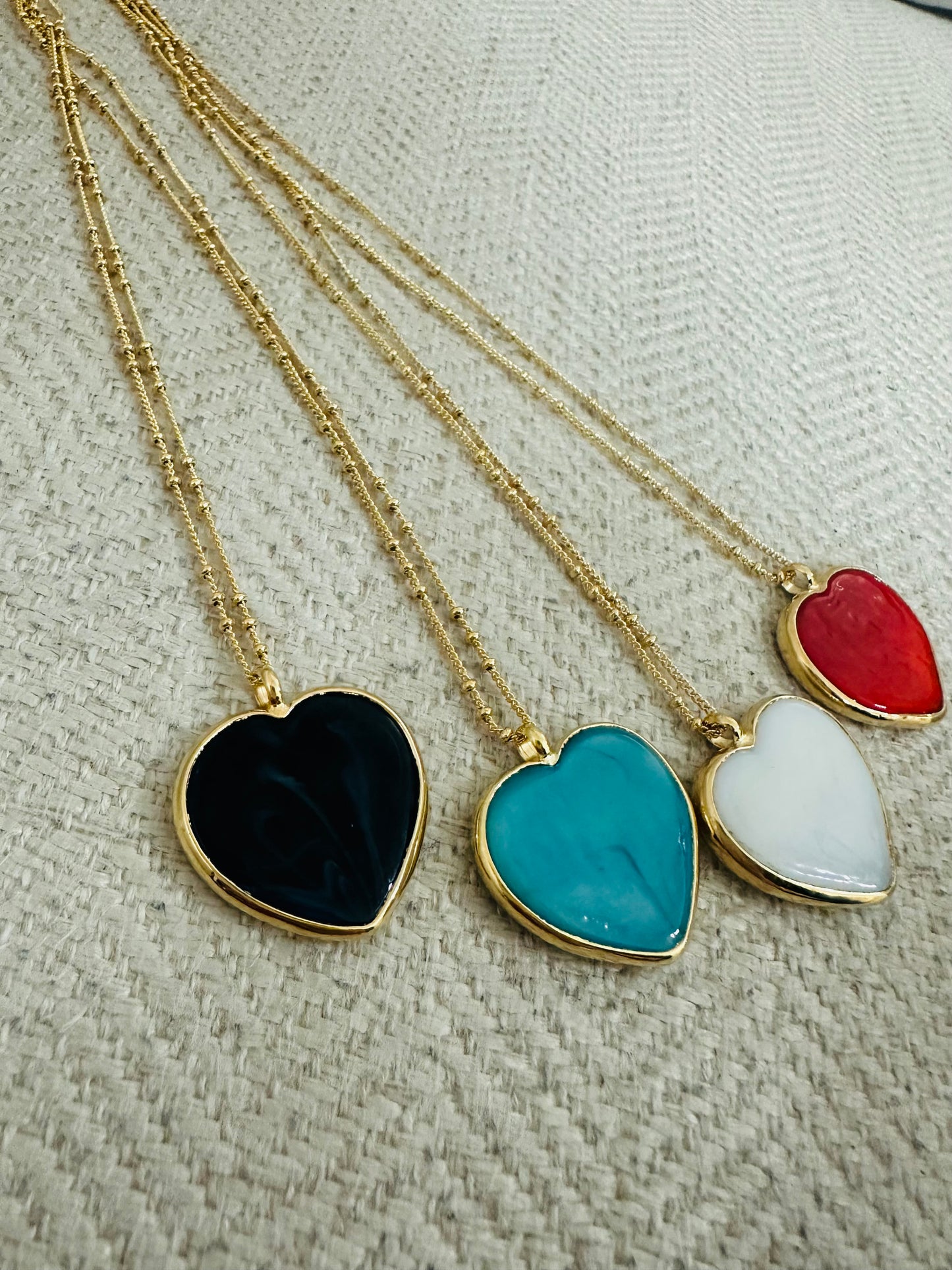 Murano Heart (small) Chain Necklace