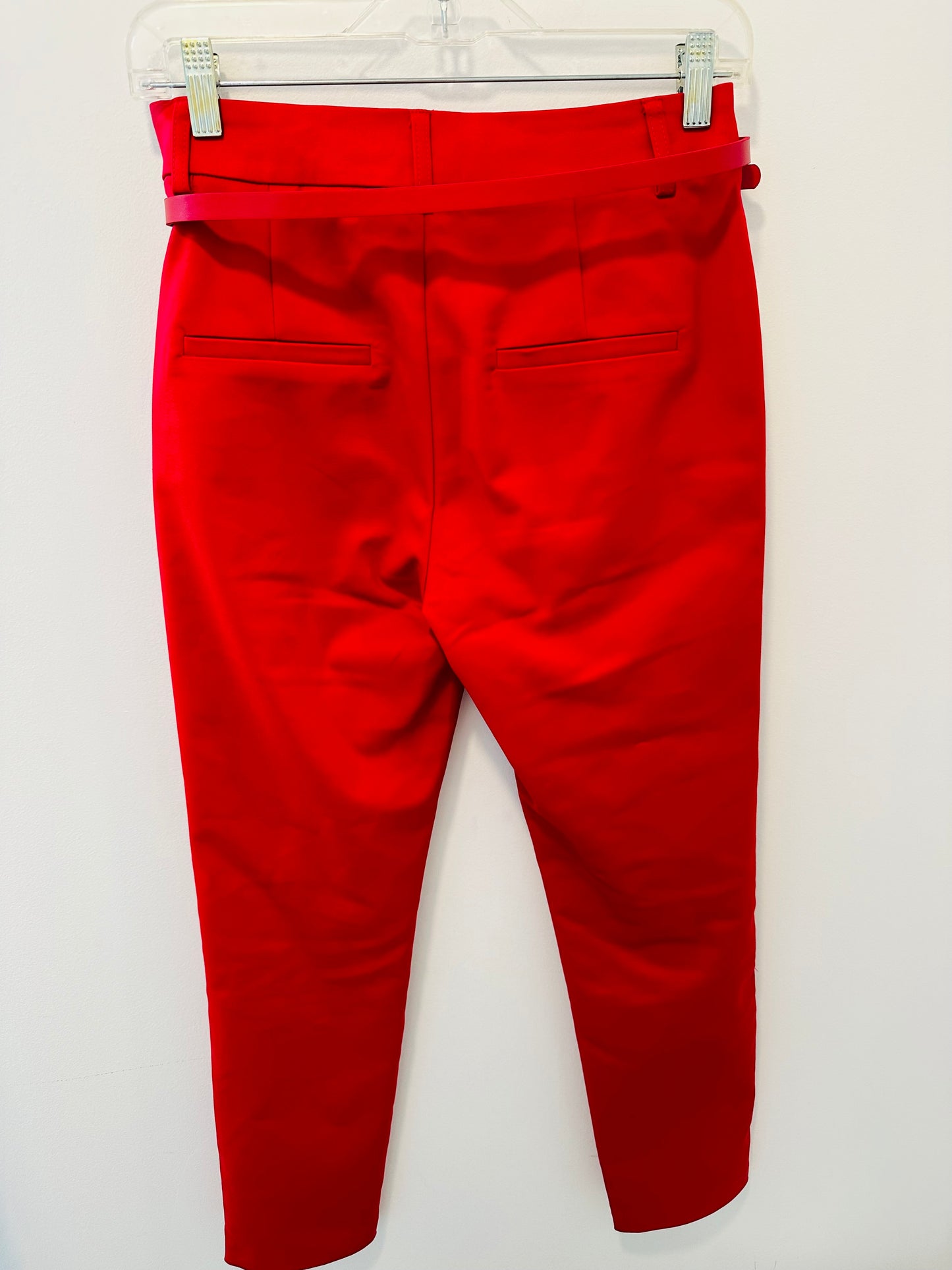Ankle Length Red Pants