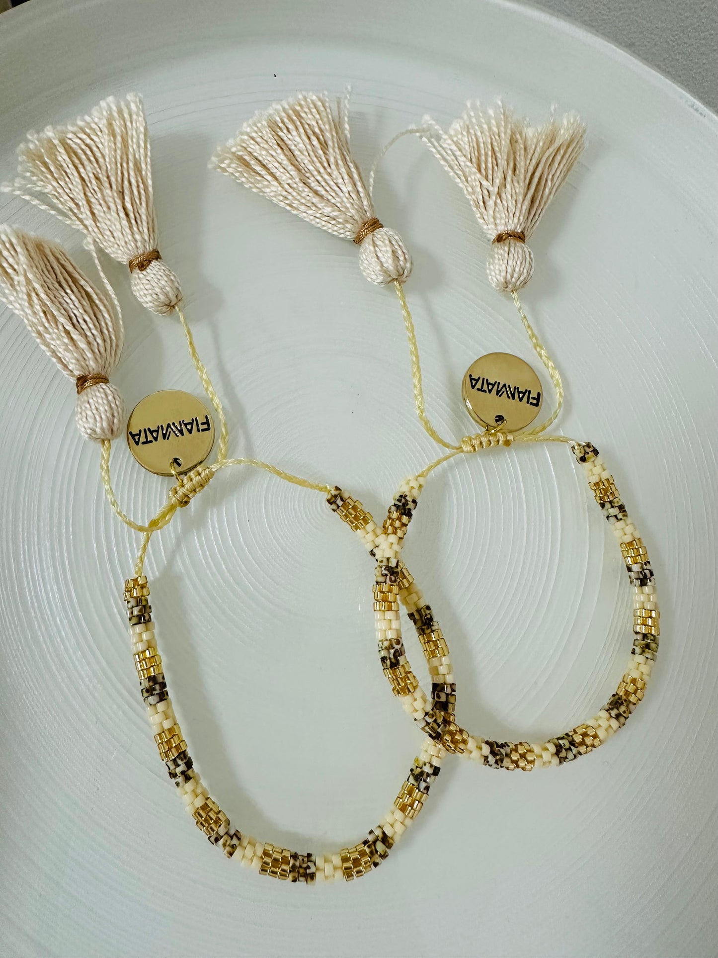 Fiammata - Pompones / Natural Bracelet