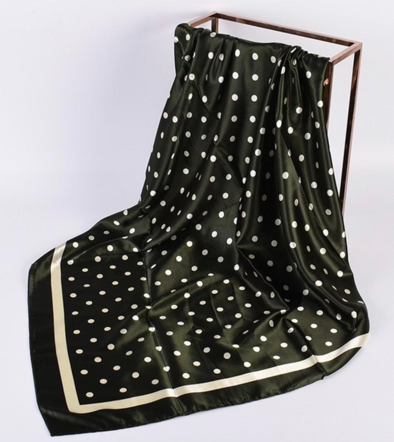 Army Green Polka Dots Scarf