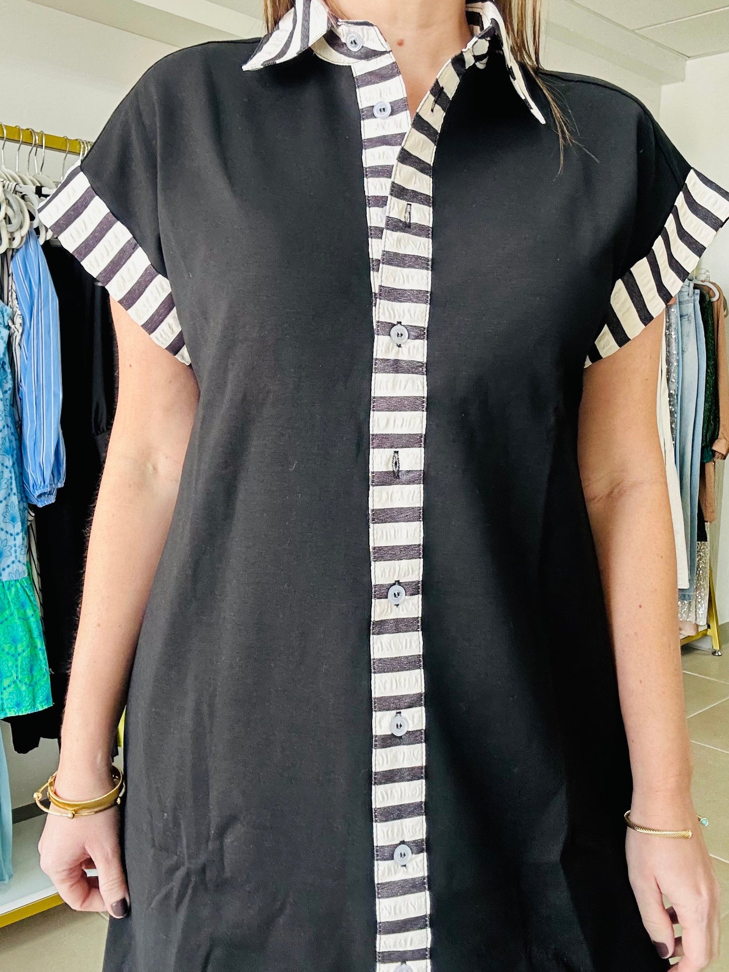 Black Stripes Dress