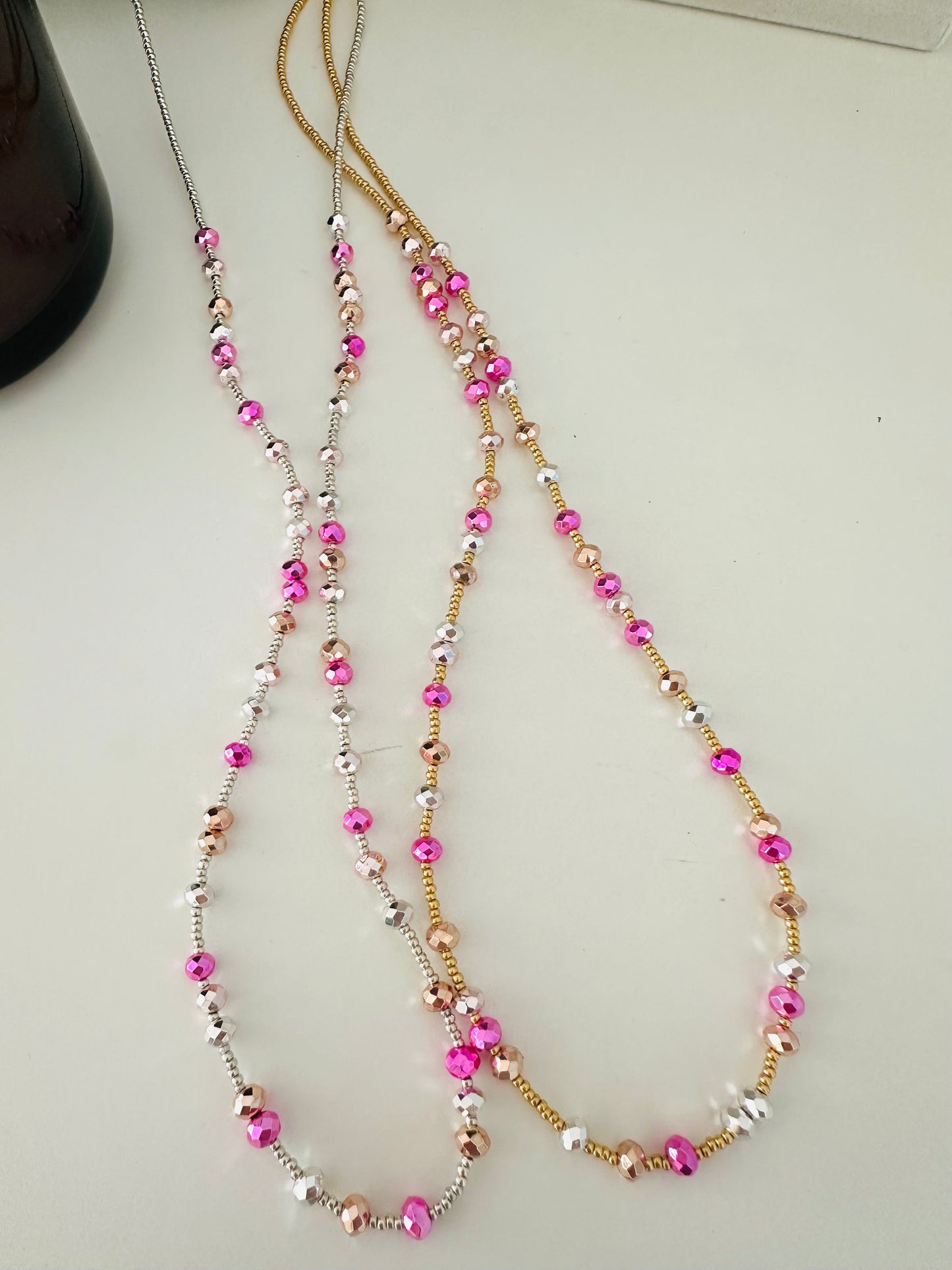 Fiammata Metallic Beads Necklace