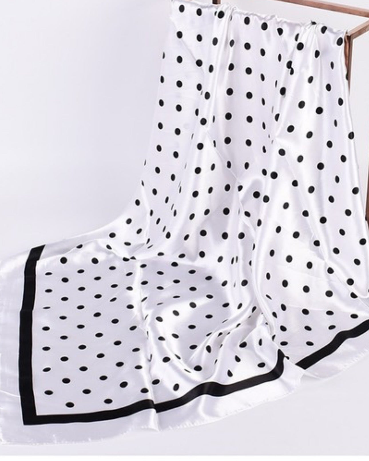 Polka Dots B&W Scarf