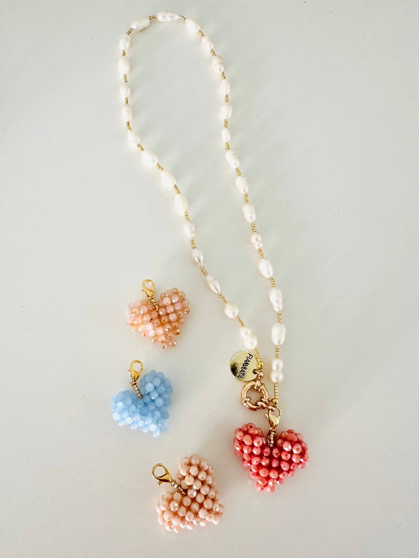 Fiammata-Pearl/ Gold Necklace