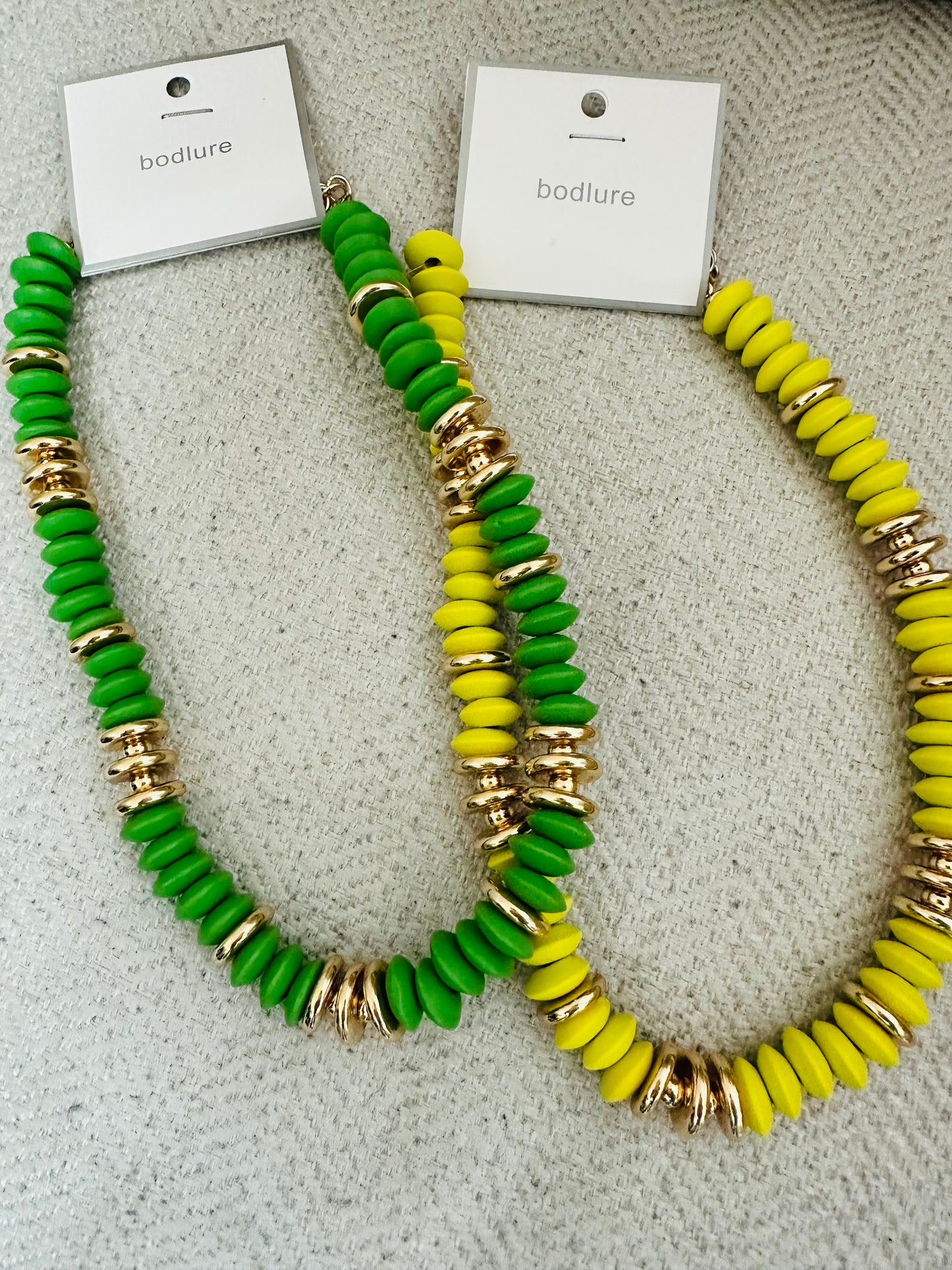 Neon wood beaded Necklace