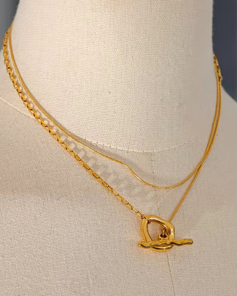 Nia Gold Multi Use Necklace