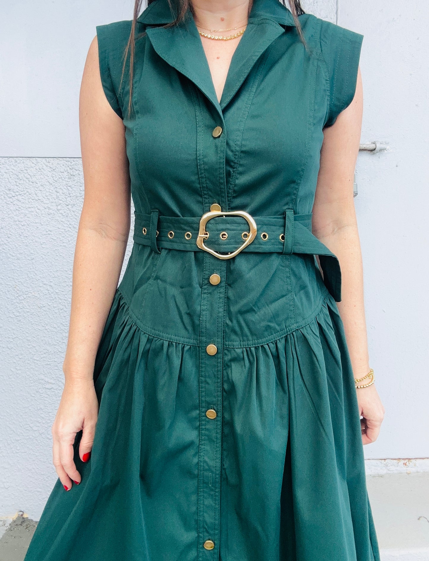 Laila Green Maxi Dress