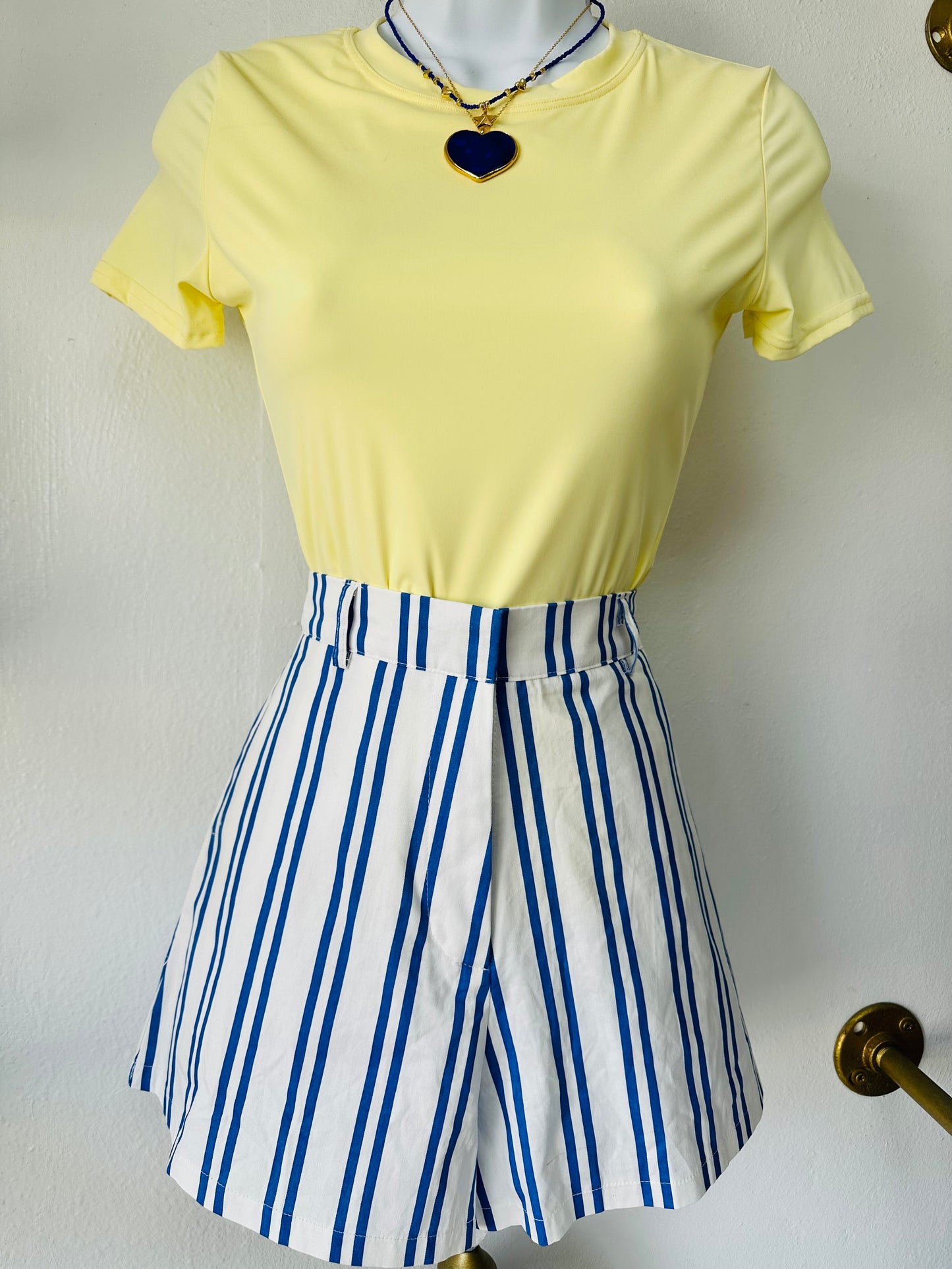 Blue Striped Short