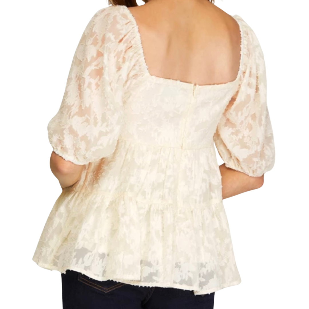 Ivory/ sleeve Blouse