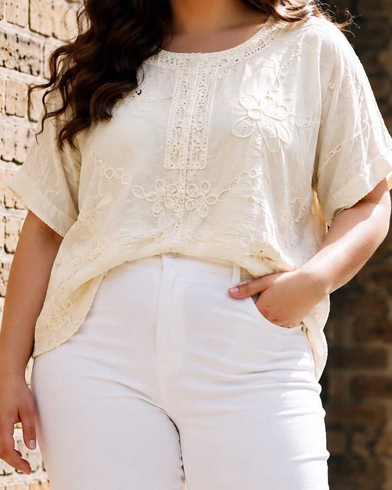Celeste Embroidery Top