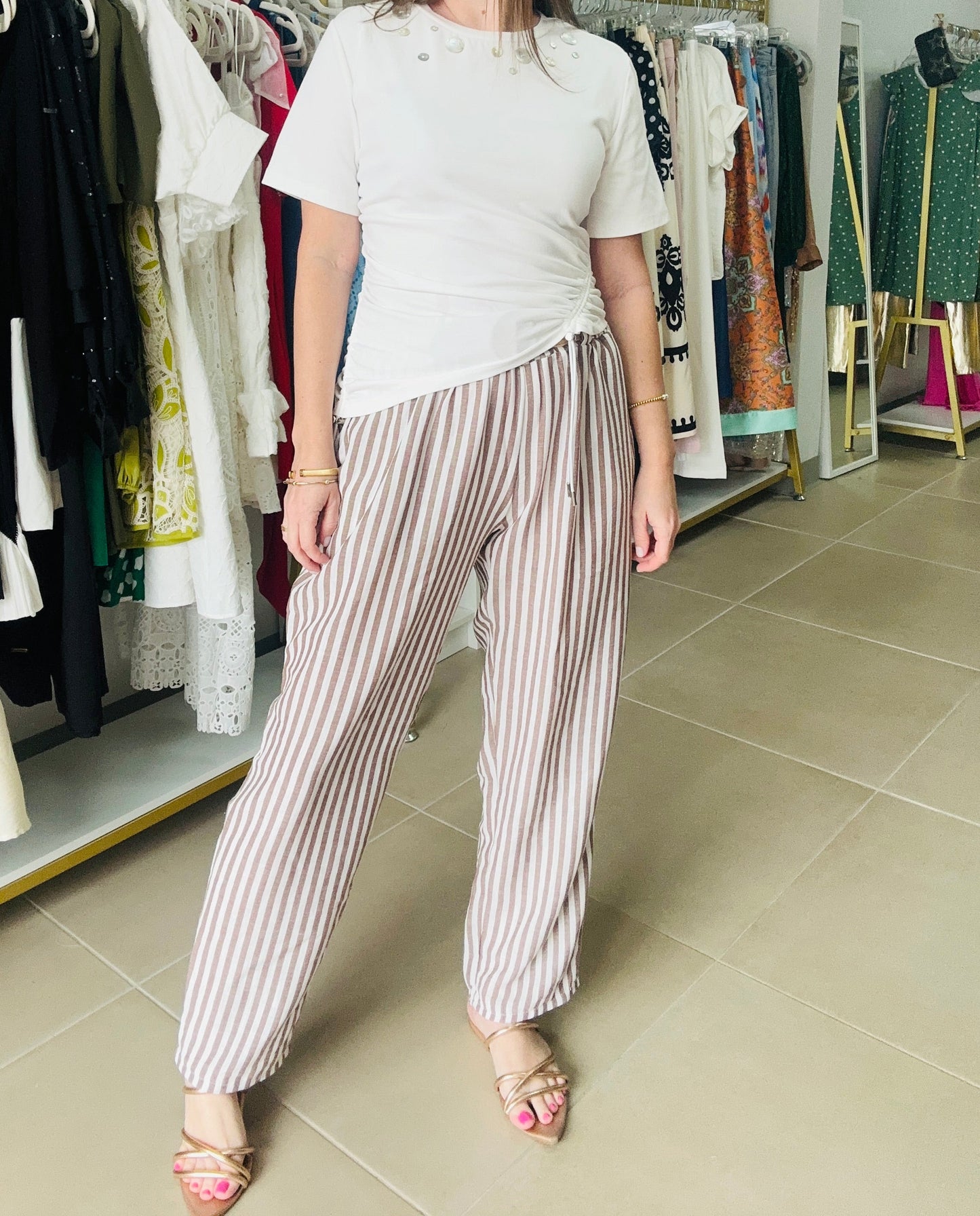 Mocha Stripes Pants