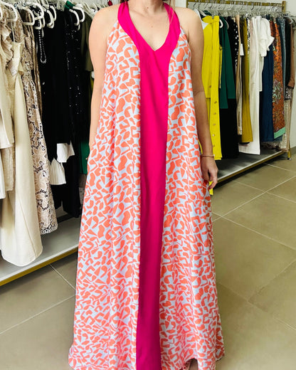 Fushia Maxi Dress By Liliana Esquivia