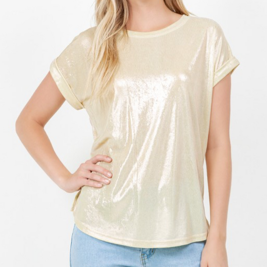 Gold Metallic Shirt