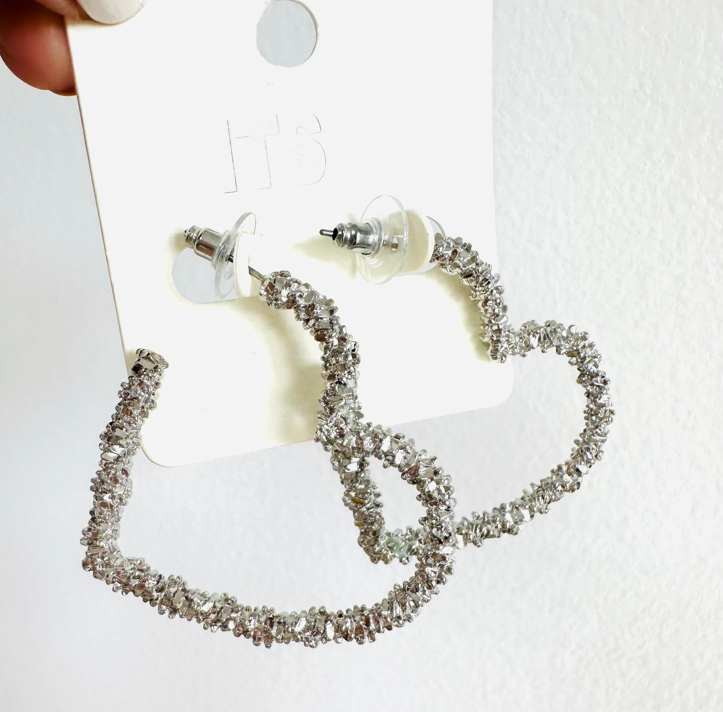 Silver Fashion Heart Earrings