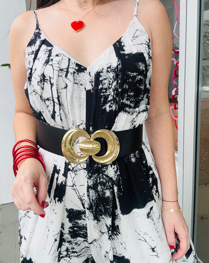 Loose Fit Tie Dye Jumpsuit