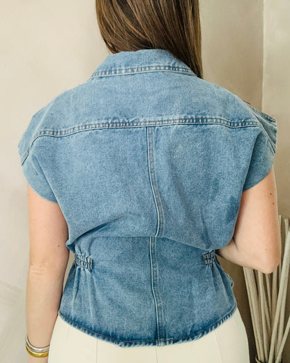 Sofia Denim Top