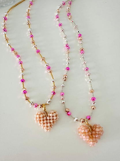 Fiammata Metallic Beads Necklace