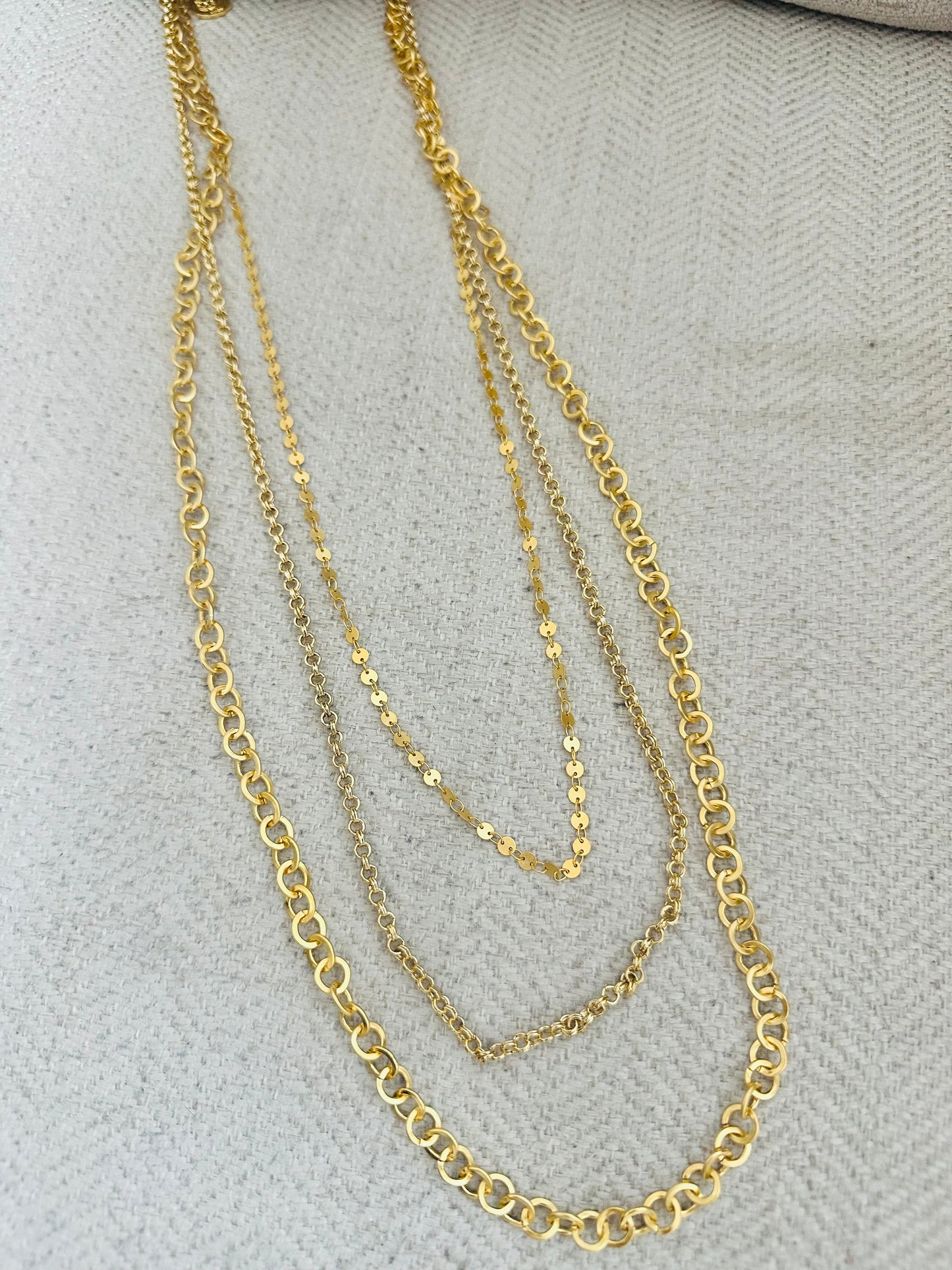 Gold plated Layers Necklace