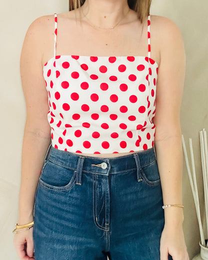 Red Polka Dots Top