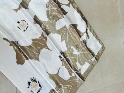 Taupe Silk Scarf