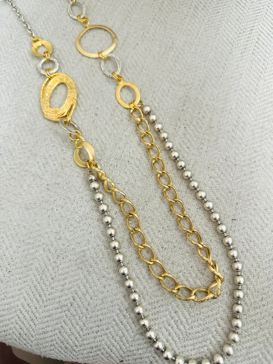 Gold Plated Long Necklace