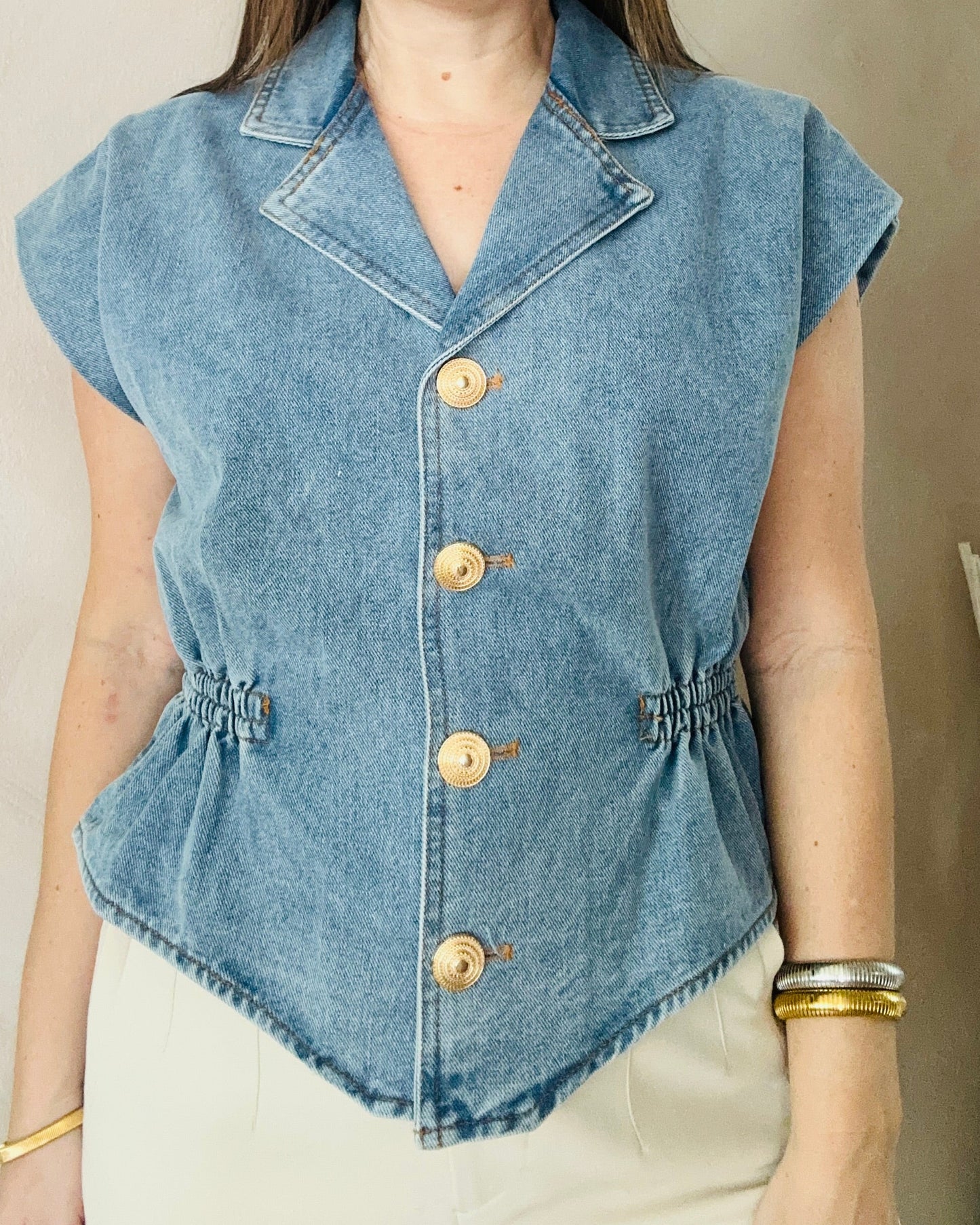 Sofia Denim Top