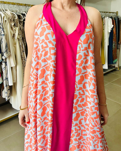 Fushia Maxi Dress By Liliana Esquivia