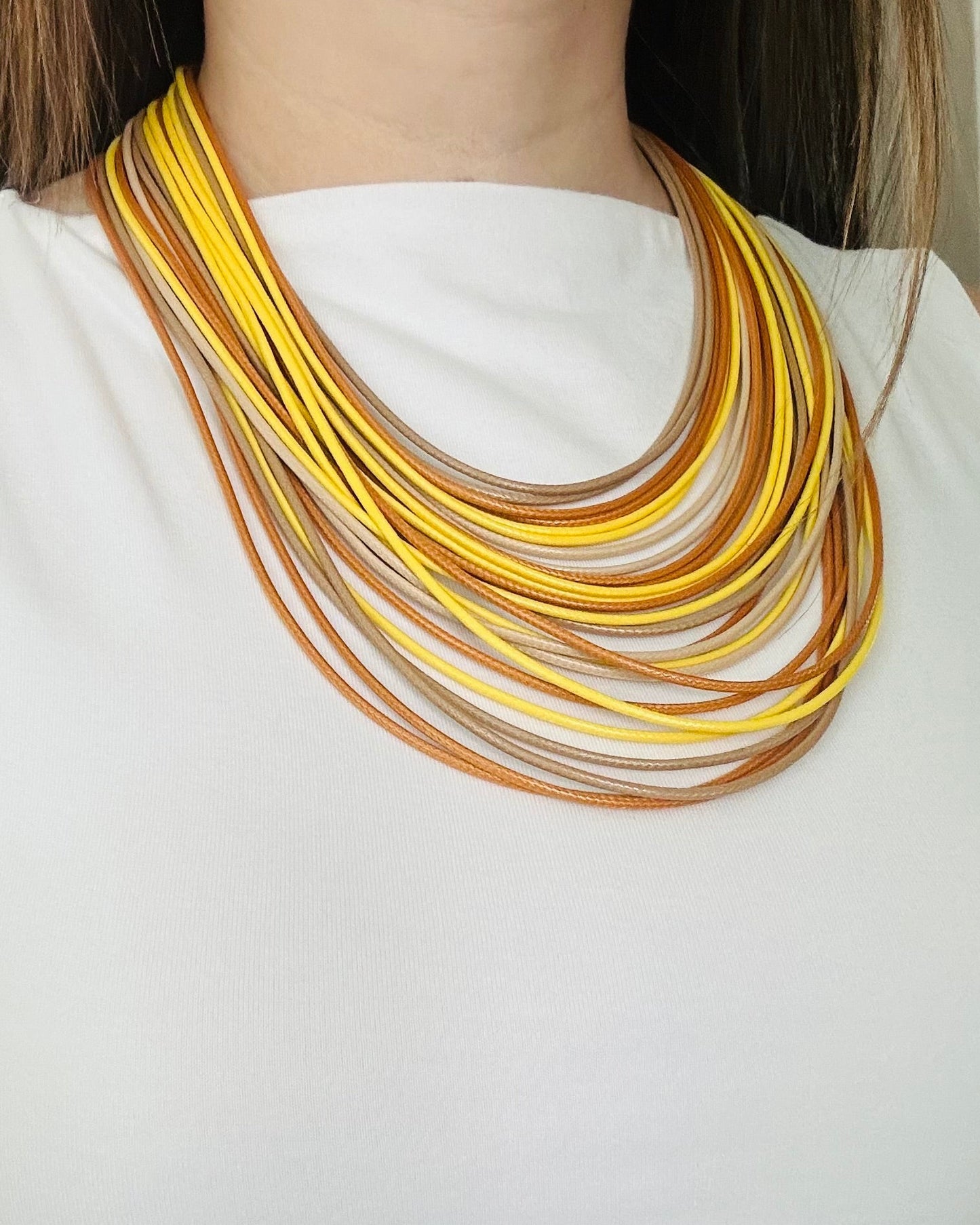 Multi Layers Cord Necklace