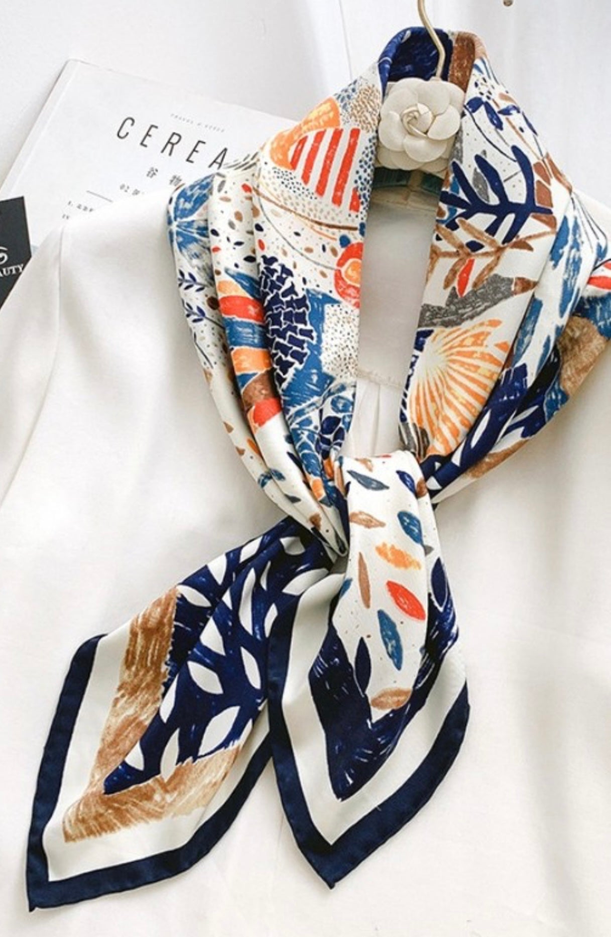 Blue Print Scarf