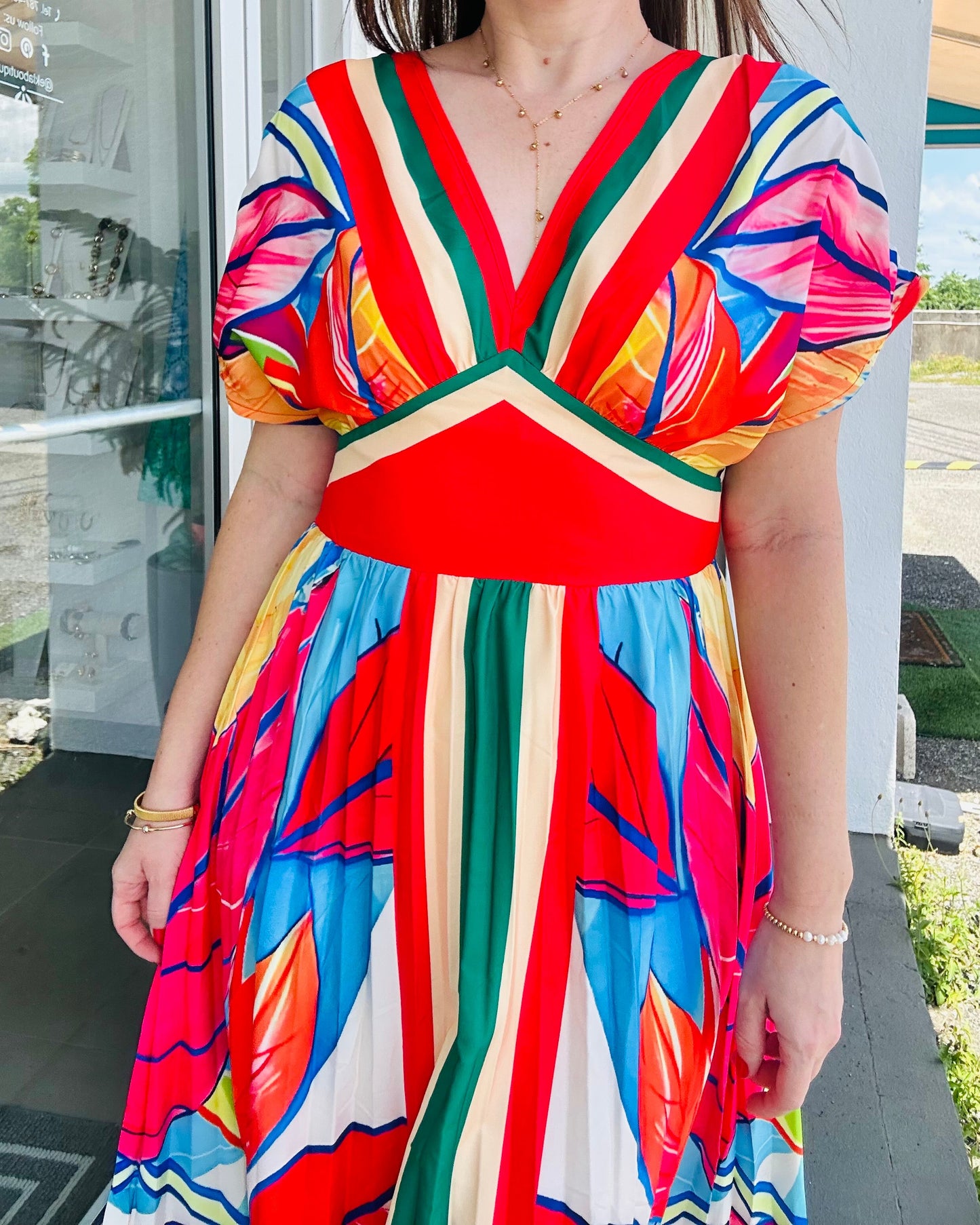 Rainbow Maxi Dress