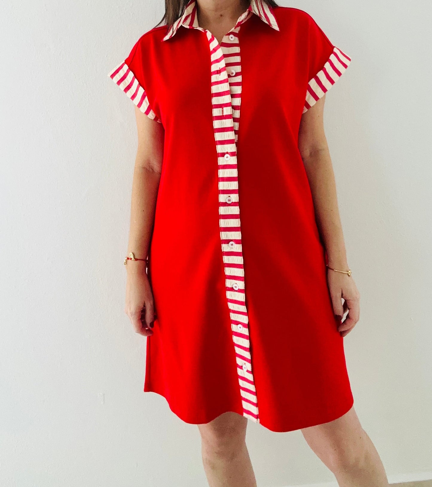 Red Stripes Dress