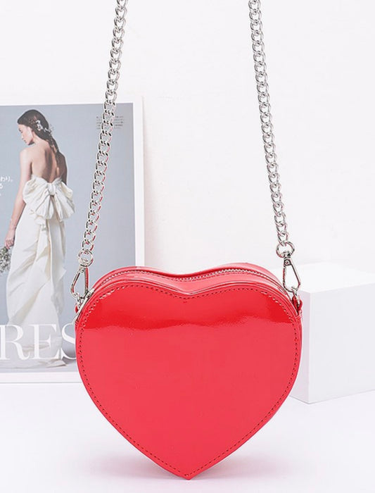 Heart Shape Red Bag