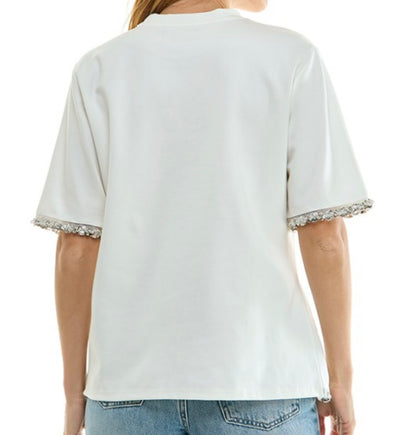 White Rhinestone Top