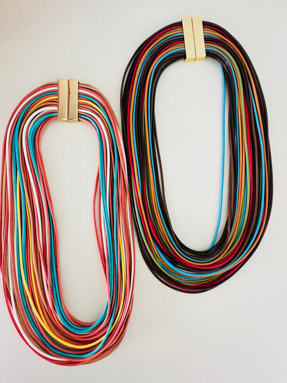 Multi Layers Cord Necklace