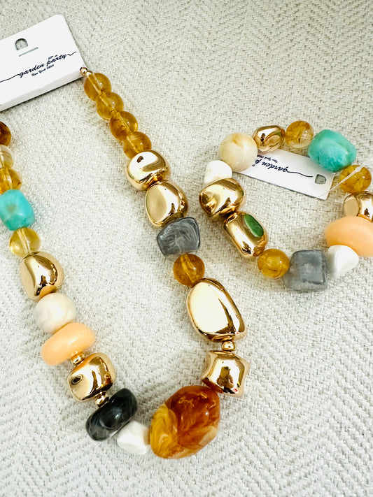 Acrylic Chunky Beads Necklace