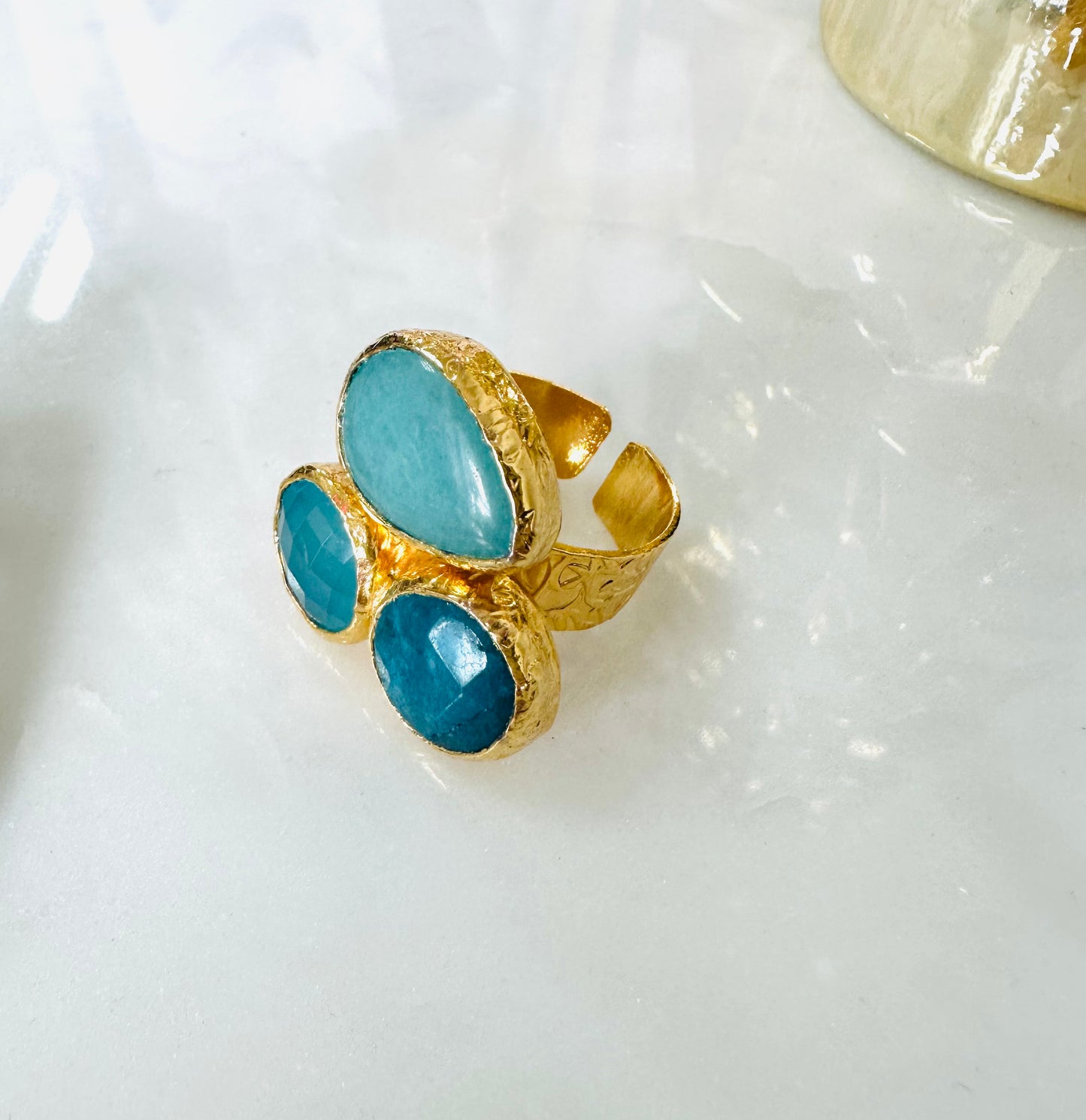 Turquoise Earrings + Ring
