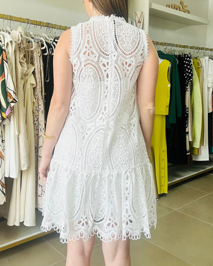 White A line Gracia Dress