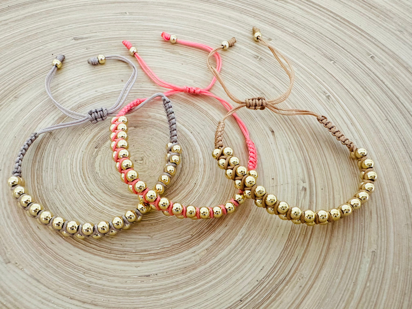 Zigzag Beaded cord Bracelet