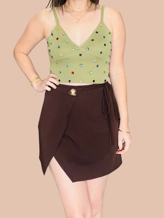 Brown Skort
