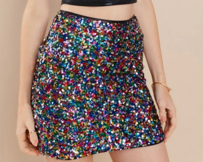 Colorful Sequin Skirt