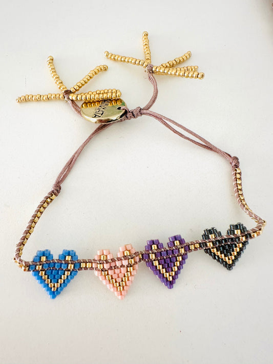 Fiammata - Pastel Hearts Bracelet