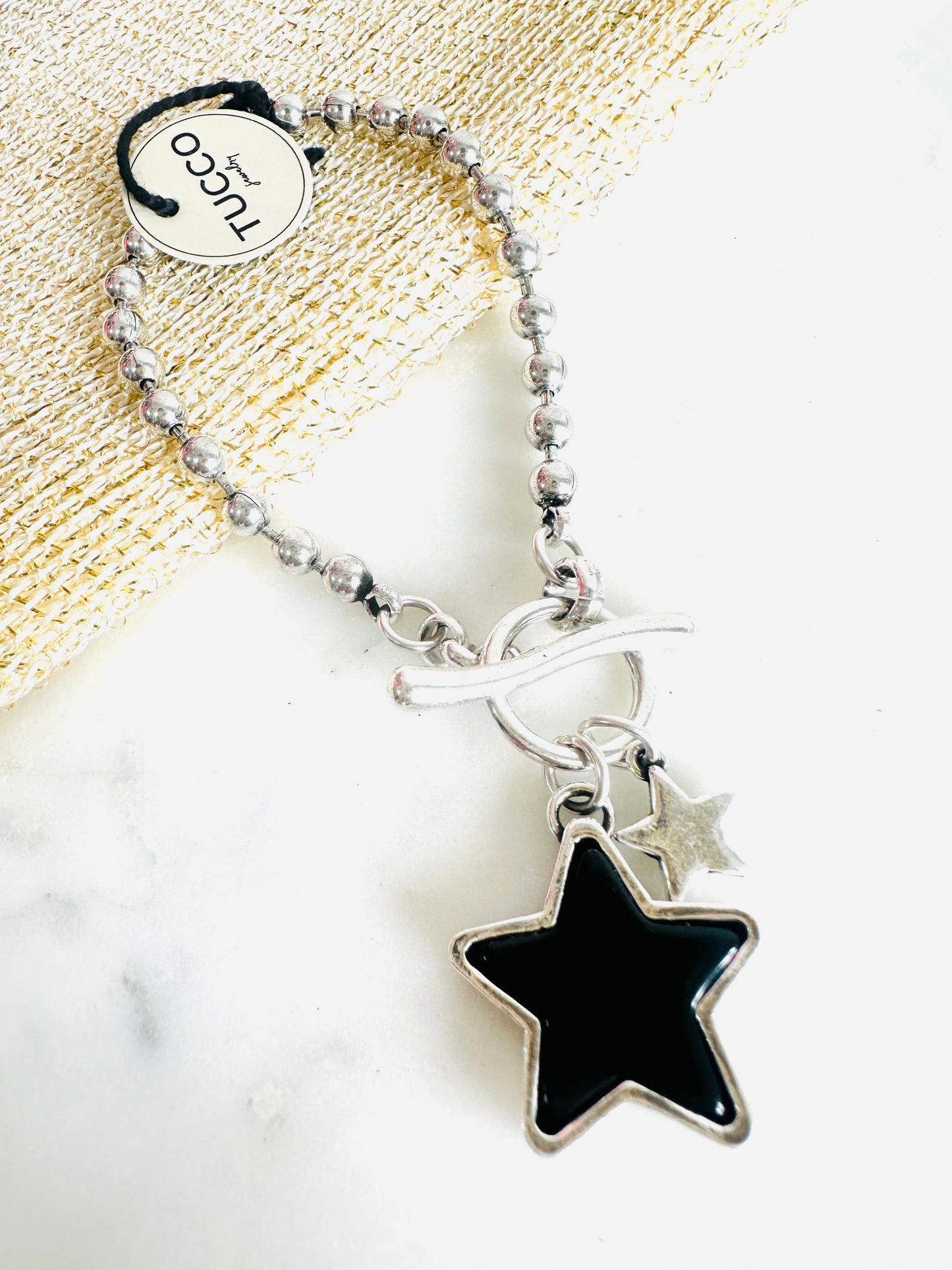Tucco Super Star Silver Black Bracelet