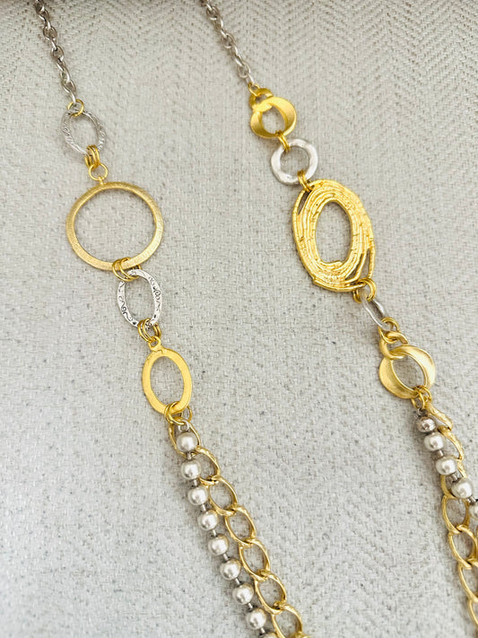 Gold Plated Long Necklace