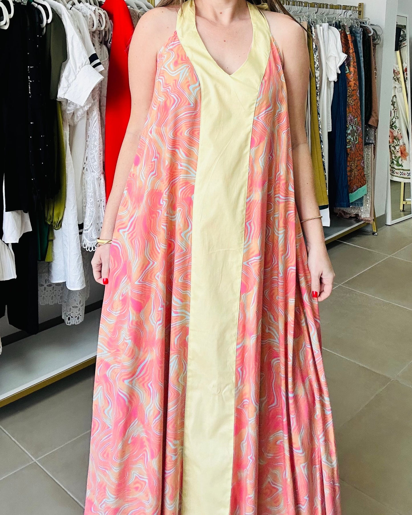 Pastel Maxi Dress by Liliana Esquivia